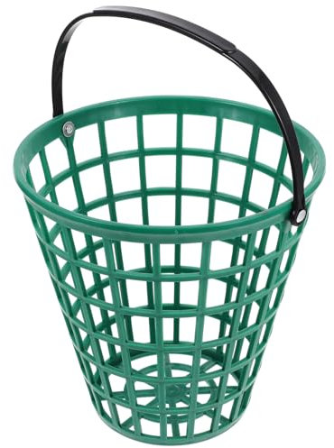 Warmhm Panier de transport pour balles de golf avec poignée pour sports de plein air (vert, 22 x 22 cm)
