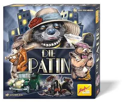 Zoch 601105185 - Die Patin (Strategiespiel ab 12 Jahren) - taktisches Brettspiel mit innovativem Spielkonzept und hochwertigem Spielmaterial für 2-5 Spieler, ca. 30 Min. Spiel-Dauer