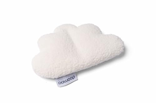 doomoo Bouillotte Bébé Anti Colique Snoogy - Peluche - Coton Bio - Bouillotte Micro-ondes - Housse Lavable - Utilisable Chaud ou Froid - Graines de Colza et Lavande - Dès La Naissance, Cloudy White