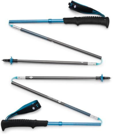 BLACK DIAMOND Distance Carbon Z - Bastoncini da trekking e da corsa, 105 cm, in fibra di carbonio pieghevole ultra leggero da trekking con lunghezza fissa, cielo deserto