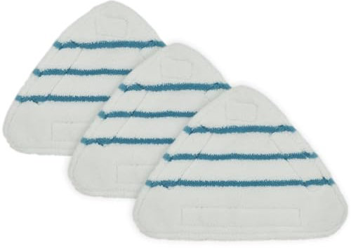Szwaldaper 3 piezas de almohadillas de repuesto for trapeador a vapor, paño lavable triangular for limpieza de pisos, almohadilla de microfibra for cabezal de trapeador, accesorios for trapeador a vap