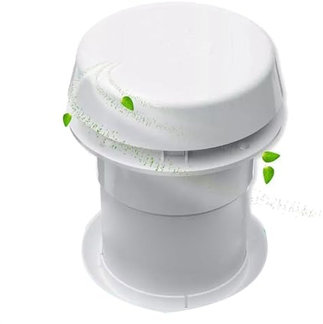 Ventilador extractor de ventilación de techo blanco de 12 V para autocaravana, para campistas, diseño de hongo silencioso, diseño de cabeza, ahorra baño, compatible con Bluetooth, cubierta de