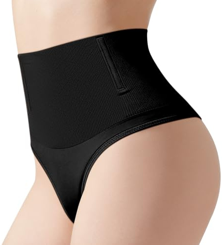 AOOSA String Gainant platt mage för kvinnor, osynliga skulpterande formande trosor, slimmande kroppsformare tanga mantel, formande stringtrosor för arbete, bröllop, fest, gå ut