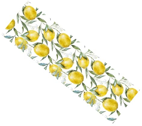 GETAJGHSD Papel Tapiz Autoadhesivo de Pvc Extraíble Diseño Floral y Frutas para Dormitorio Infantil, Adhesivo Removible y Decorativo Amarillo