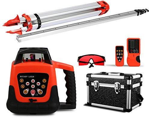 BuoQua 360°Laser Rotante Verde Professionale Con Treppiede E Il 5M Personale Verde Livella Laser Rotante Treppiede Righello Green Beam 500m Strumenti