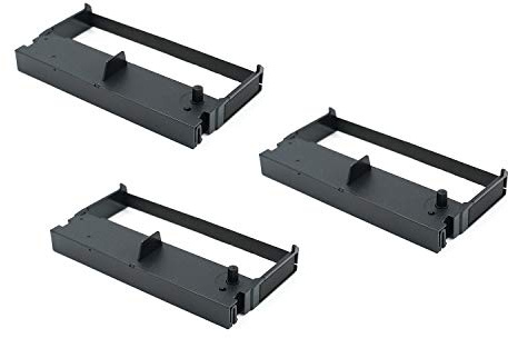Printerfield POS Ruban d'impression Compatible pour Epson ERC32, TM-U150/U420/U675/935/M820/M825/TM-H6000/MA1350/SO110117/EPK413/TK6500 - Noir (Paquet de 3)