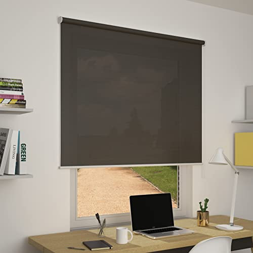 OR Tende - Tenda a Rullo Filtrante SCREEN 1% su misura 50x350 cm Personalizzabile per interni per porta finestra e basculante Made in Italy