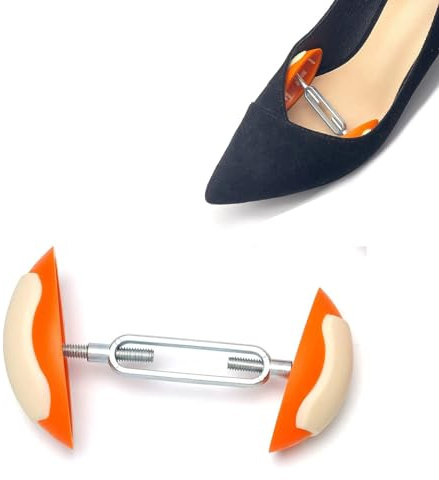 Tendiscarpe Plastica Regolabile - Scudi Per Scarpe, Alzascarpe, Mini Allargascarpe, Shapers, Larghezza Estensori Per Uomo e Donna - Arancione