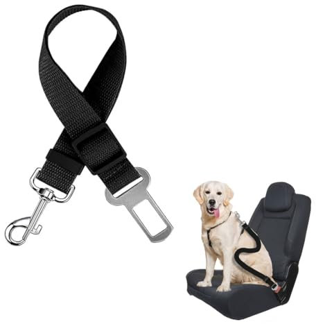 BZKSER Hundegurt fürs Auto - 1Pcs Anschnallgurt Hund Auto,Hund Verstellbarer Anschnallgurt,Anschnallgurt Katzen Auto,Hundegurt fürs Auto Kleine Hunde,Hunde Sicherheitsgurt,Einstellbar Hundegurt