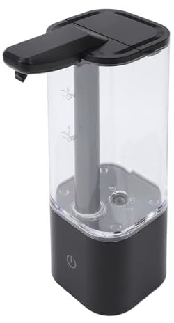 Dispenser Automatico per Sapone Liquido 550ml, Dispenser di Sapone Senza con 2 Velocità, Sensore a Infrarossi, Ideale per e Bagno