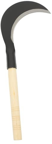 BESPORTBLE Guadaña De Mano para Césped De Jardinería Cuchillo De Jardinería De Acero Al Manganeso Herramienta De Deshierbe Manual Mango para Cortar Hierba Jardín