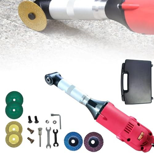 RSPPPJQ Amoladora eléctrica de 350 W, limpiadora y abridora de Juntas for Pisos de baldosas con 15000 RPM y 6 velocidades Variables, for esmerilar, pulir, Cortar y embellecer Juntas.