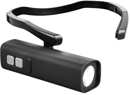 Générique Lampe Frontale à Clip Auriculaire - Lampe Torche Rechargeable à Détecteur de Mouvement, Frontale Etanche Randonnée pour Camping Escalade Course Pêche Randonnée