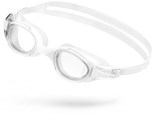 Seaflar Occhialini Nuoto Uomo e Donna Unisex | Impermeabili e Antiappannamento | Comodi Occhiali Piscina Adulti con Protezione UV400 – Per Nuoto Indoor e Outdoor -White2