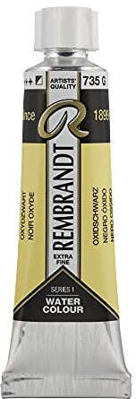 Rembrandt Aquarelltube 10 ml Oxidschwarz 735 (05017350)