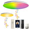 chysongoods Φ40cm 45W Sternenhimmel Musik Deckenlampe Kompatibel Mit Google Home Kompatibel Mit Bluetooth Lautsprecher Deckenleuchte LED RGB Farbwechsel Dimmbar für Küche Schlafzimmer Badezimmer