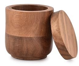 Indus Lifespace Boîtes à bijoux en bois d'acacia, boîtes à bijoux pour anniversaire, fiançailles, mariage, Noël (7,62 cm x 7,62 cm x 8,89 cm)