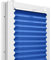 Fenster DEKOR - Plissee Klemmfix ohne Bohren Breite 40 cm x Höhe 100 cm - Fenster Plissees innen Marineblau - Faltrollo blickdicht - Faltrollos einfach zu montieren - Blissett Rollo