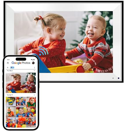 Cozyla - WiFi digital photo frame, smart digital photo frame, unlimited storage, share photos with family and friends via APP, email, photos of