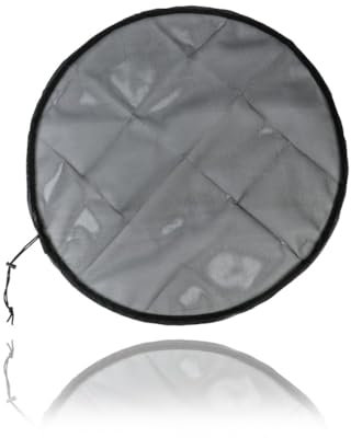 Verstellbare Regentonnenabdeckungen – Netznetz mit Kordelzug für Wassersammeleimer, strapazierfähige Polyester-Abdeckung für den Außenbereich, Garten (Durchmesser 60 cm)