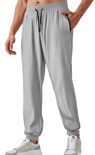 Neteson Pantalon Chandal Hombre Jogger Pantalones Deportivos con Bolsillo Cremallera Trekking Deporte Running Pantalones Largo Casuales Ligeros
