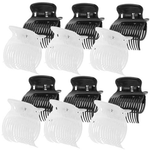 UKCOCO 12 Pinces à Rouleaux Chauffantes en Abs pour Coiffure Rapide et Protection Contre la Chaleur, Accessoires Cheveux Bouclés pour Femmes et Filles, Usage Domestique en Voyage