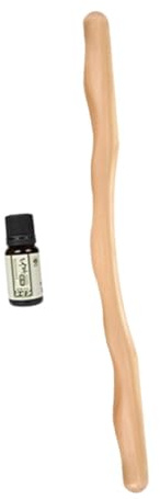 WEKAMOS Bâton de Manuel Bois pour Dos et Muscles Petit Format Portable pour Grattage Musculaire et Stimulation Circulatoire Livré avec Essentielle Armoise Style Aléatoire