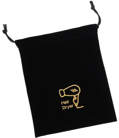 MILISTEN Zugbeutel für Haartrockner Waschbarer Strapazierfähiger Aufbewahrungsbeutel und Platzsparend als Reise Organizer Tasche für Föhn und Haarwerkzeuge Schwarz