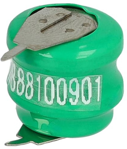 vhbw NiMH ersättningsknapp cell batteri fliktyp V40H 2 stift 40 mAh 2,4 V kompatibel med modellbyggbatterier, solcellslampor etc.