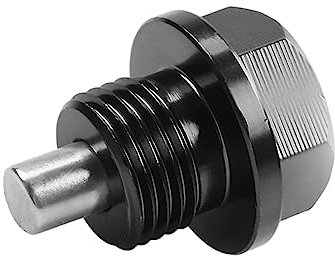 CGEAMDY Magnetische Ölablassschraube von Modifikation der Titanlegierung, Magnetisch Auto Ölschraube Kit mit Unterlegscheibe, Ölwannenschraube Universelle (Schwarz/M14x1.5cm)