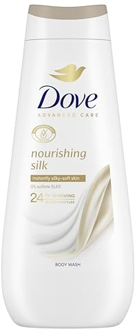 Dove Advanced Care Nourishing Silk Body Wash body cleanser with skin-natural nutrients for instantly silky-soft skin 400 ml