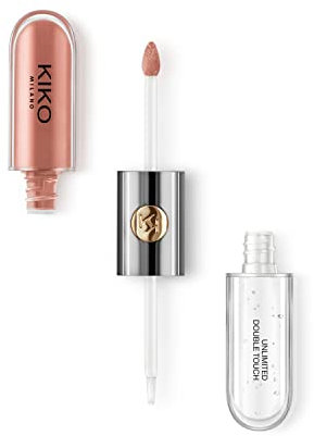 KIKO Milano Unlimited Double Touch 129 Barra De Labios Líquida En 2 Pasos, Acabado Luminoso, Hasta 12 Horas De Duración, Base De Color No Transfer