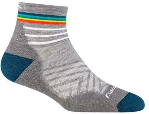 Darn Tough Women's Run Quarter Ultra-Lightweight with Cushion Running Sock (Style 1048) - Gray, Medium