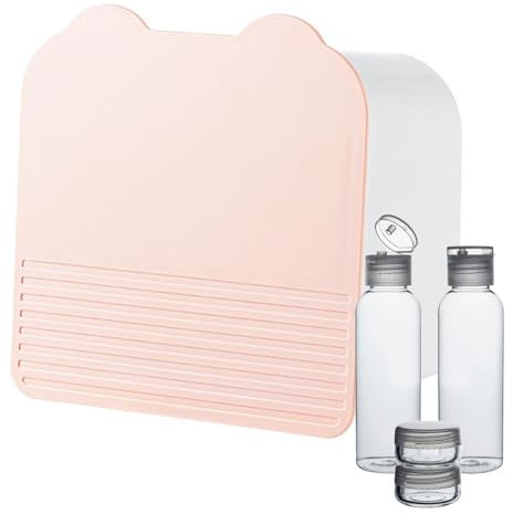 Wall Makeup, Organizer Sanitary, Napkin Storage Box, Bathroom Wall-Mounted, Double-Grid Organizer For Dustproof With Cotton Balls, Swab Toiletrie Feminine, 15.5*15.5*9cm