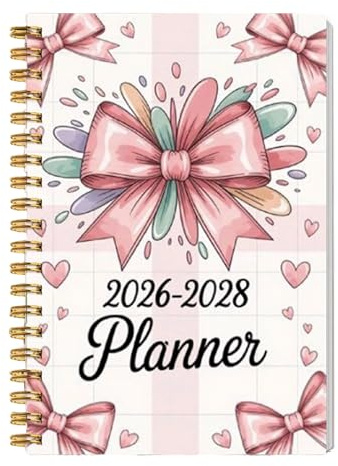 Agenda Académique 2026-2028 Planificateur Mensuel – Planificateur Hebdomadaire, Quotidien, Papier Épais, Carnet De Notes Élégant À Couverture Rigide, Carnet De Notes Pour Étudiants, Enseignants