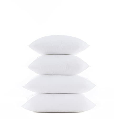 Todocama – Pack Ahorro 4 Unidades de Relleno de cojín con Fibra Hueca siliconada de Alta recuperación, mullidos e hipoalergénicos Cojines de sofá o de Cama. (Pack 4 Rellenos de 40x40 cm)