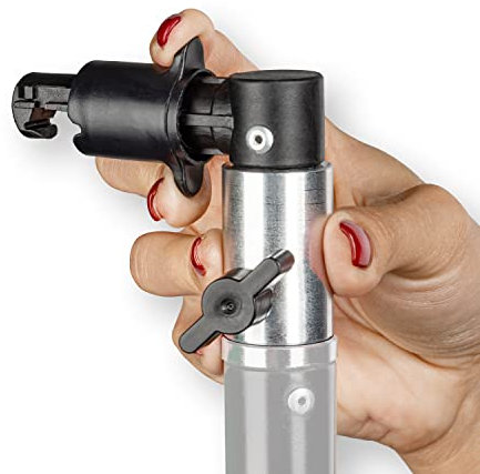 Walimex Pro Soporte para Reflector Plegable, Fondo y decoración, con Conector de Espiga de 5/8 Pulgadas para Colocar en el trípode, Ajuste Continuo de hasta 1,5 cm de Grosor