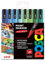 Posca – PC-3M – Farbmarker-Kunststifte – 0,9–1,3 mm – 8er-Set in Geschenkbox (Blue Green Tones)
