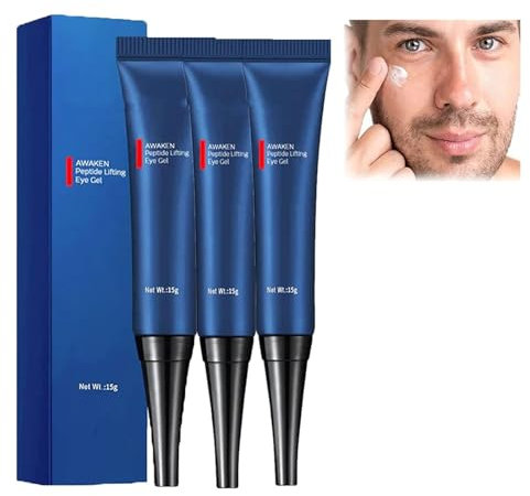 Dobshow Firm Péptido Gel Reafirmante Contorno de Ojos, Reafirmante Péptido Lifting Gel Contorno de Ojos, Crema Contorno de Ojos,Reduce Bolsas,Ojeras (3pcs)