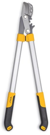 Troncarami a incudine STIGA - Taglia il legno secco fino a 42 mm, lama in acciaio giapponese antiaderente, manico ergonomico, ideale per i rami morti, finitura gialla, con coperchio di protezione