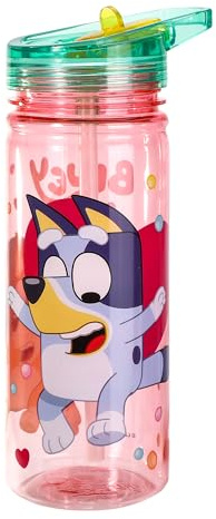 Bluey 580ml Water Bottle for Kids School Drinks Bottle Made of Durable Tritan Reusable BPA Free