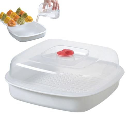 Cuit-Vapeur Pour Micro-Ondes - Ustensile De Cuisson À La Vapeur De Qualité Alimentaire | Bol Cuit-Vapeur Pour Micro-Ondes Avec Couvercle,Pour Légumes Riz Ragoûts Poisson Aliments Pour Bébé Repas