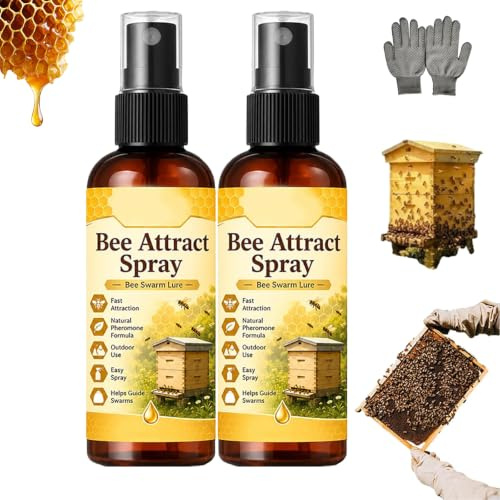 Atractor Natural Para Abejas En Exteriores, Atrayente De Enjambres (2a) | 50 Ml, Fácil De Usar, Aplicación Sencilla, Para Guiar Enjambres a Nuevas Colmenas, Ideal Para Huertos Y Granjas