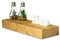 levandeo Wandregal Holz Massiv 60x20cm Eiche Farbig Wandboard Vintage Rustikal Design Natur Regal
