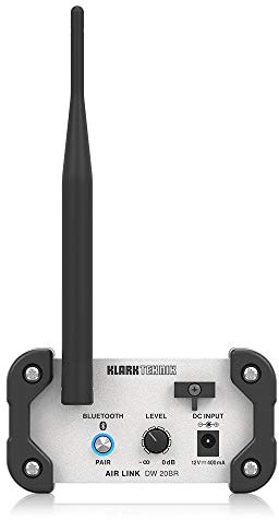 Klark Teknik AIR LINK DW 20BR Receptor estéreo inalámbrico Bluetooth para transmisión de audio estéreo de alto rendimiento