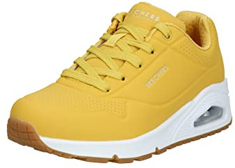 Skechers Damen 73690 sneakers, Yellow Durabuck White Midsole, 36 EU
