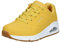 Skechers Damen 73690 sneakers, Yellow Durabuck White Midsole, 36 EU