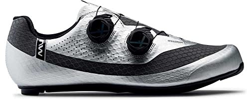 Northwave Mistral Plus Rennradschuhe, Fahrradschuhe, Radschuhe, Silber 42