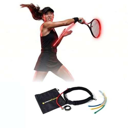 Prostrap-Basic Tennis Swing Trainer – Full Groundstroke Technique Tool | Wrist-to-Hip Resistance Band for Instant Feedback, Muscle Memory, Power & Spin Development