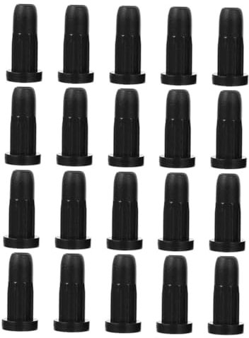DIYEAH 20 PièCes Manchon En Caoutchouc Pour Roulettes Universelles Protection Plastique PolypropylèNe Noir Accessoire Remplacement Pour Bureau Chaise Pivotante